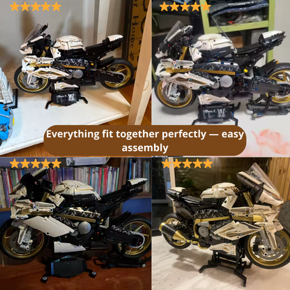 Metal Alloy Motorcycle Model – 2045-Piece Premium Build Kit