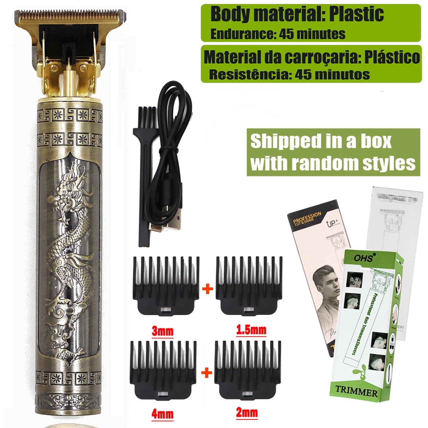 T9 Hair Clipper Repair Beard Shaving Body Hair Trimmer Clippers