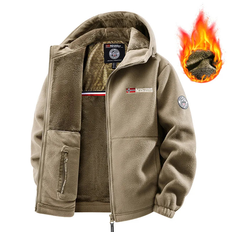 Jaqueta de moletom unisex estilo norueguês