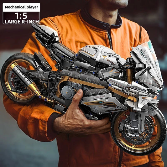 Metal Alloy Motorcycle Model – 2045-Piece Premium Build Kit