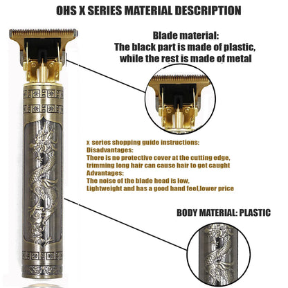 T9 Hair Clipper Repair Beard Shaving Body Hair Trimmer Clippers