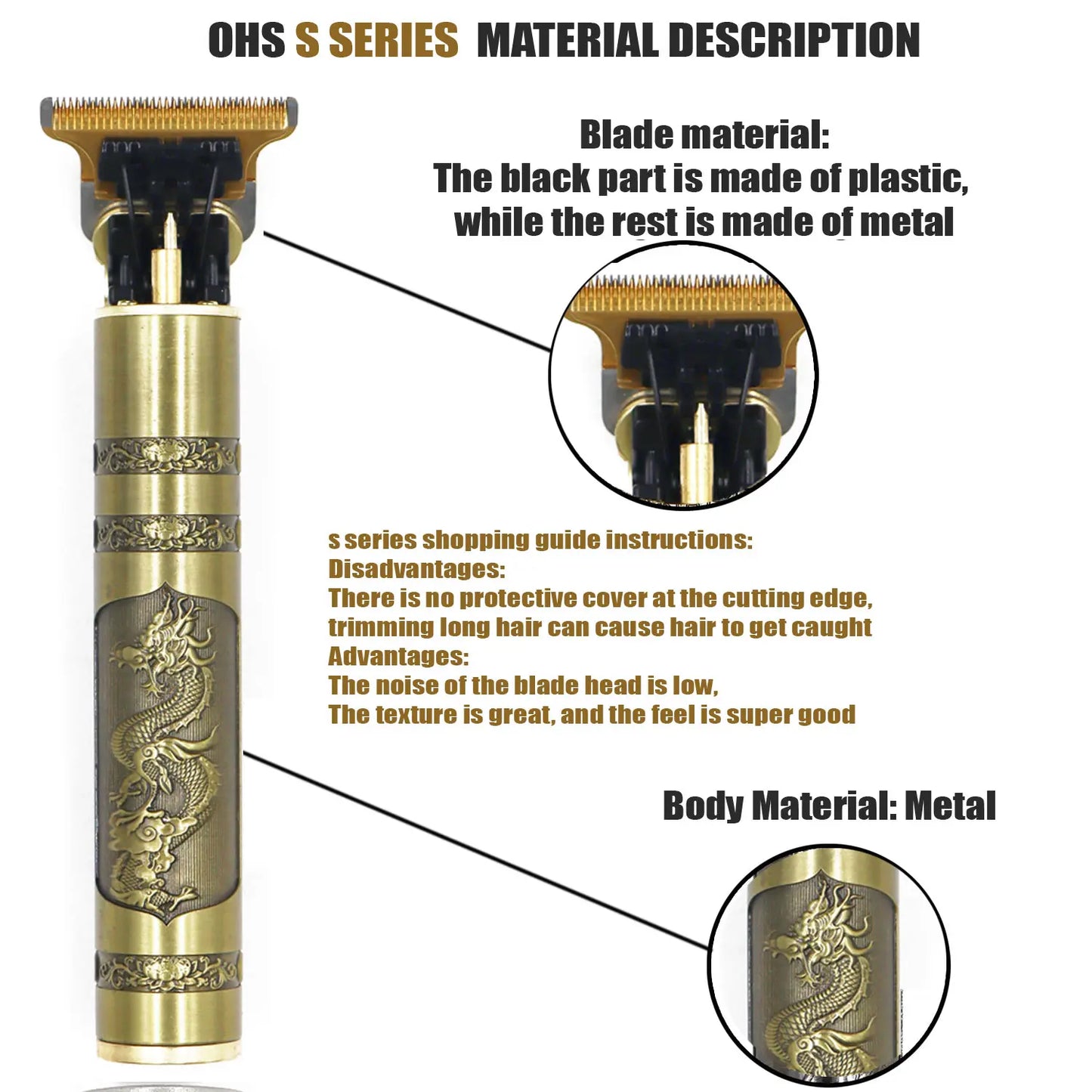 T9 Hair Clipper Repair Beard Shaving Body Hair Trimmer Clippers