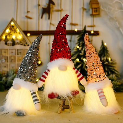Faceless Christmas Gnome, 30cm Night Light, Christmas Gift