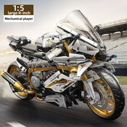 Metal Alloy Motorcycle Model – 2045-Piece Premium Build Kit